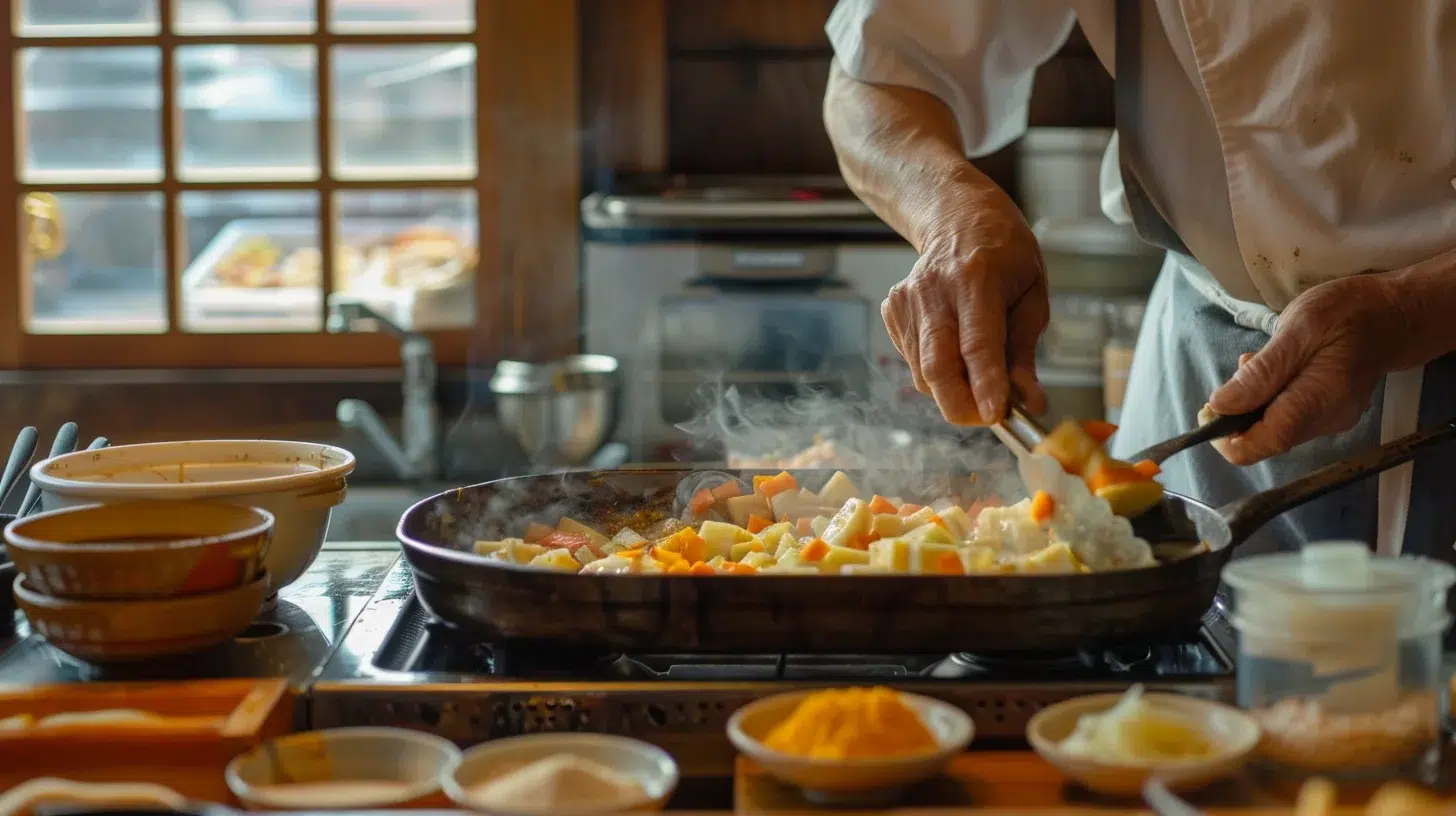 preparation curry japonais